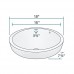 V22182-B Bisque Porcelain Vessel Lavatory Sink - B00HJCC6R2